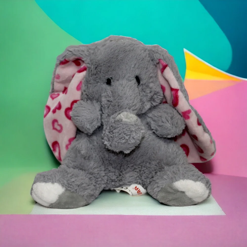 Aurora World Lopsie Wopsie-Phant Lopsie Plush Stuffed Animal Floppy Pink Hearts